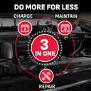 Schumacher Electric 1.5A Car Battery Charger and Maintainer, 3-in-1 Solution, for 6V/12V Power Sport, Automotive, and Marine Batteries, SC1355.