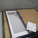 upsimples 18x24 Picture Frame Set of 5, Display Pictures 16x20 with Mat or 18 x 24 Without, Wall Gallery Poster Frames, Black