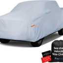 EzyShade 10-Layer Truck Cover Waterproof All Weather. See Vehicle Size-Chart for Accurate Fit. Full Outdoor Pickup Truck Covers Chevy Silverado F250 F350 RAM. Sun Wind Rain. Size T6 (See SizeChart) (Reflective)