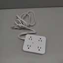 TESSAN Surge Protector Power Strip 15 Ft Cord, 8 Widely Spaced Outlets, 3 USB Charger(1 USB C Port), Ultra Thin Flat Plug Extension Cord 15 Feet, 900J Surge Protection for Home, Dorm Room Essentials (Grey)