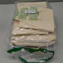 Criusia Closet Organizers Bins 4 Pack - Large Closet Shelf Organizer with Handles - Fabric Trapezoid Home Organization and Storage Baskets for Organizing Clothes Toy Blanket Towel Purse Hats (Beige)