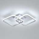 DELIPOP 23 Inch Square Modern LED Ceiling Light, 42W 6500K Flush Mount Lighting, Acrylic Ceiling Lamp for Hallway, Living Room, Dining Room, Kitchen, Bedroom (23 Inch-6500K)
