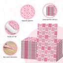 200 Pcs Pink Bow Napkins Pink and White Checkered Napkins Bow Disposable Hand Towels for Bathroom Gingham Baby Shower Napkin Disposable Decorative Bows Cocktail Napkin Birthday Wedding Party Decor