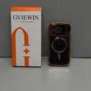 GVIEWIN for iPhone 17 Pro Case [Compatible with MagSafe][Upgraded Full Camera Protection][Cute Wave Frame] Glossy Slim Shockproof Protective Magnetic Phone Case for iPhone 17 Pro 6.3", Black