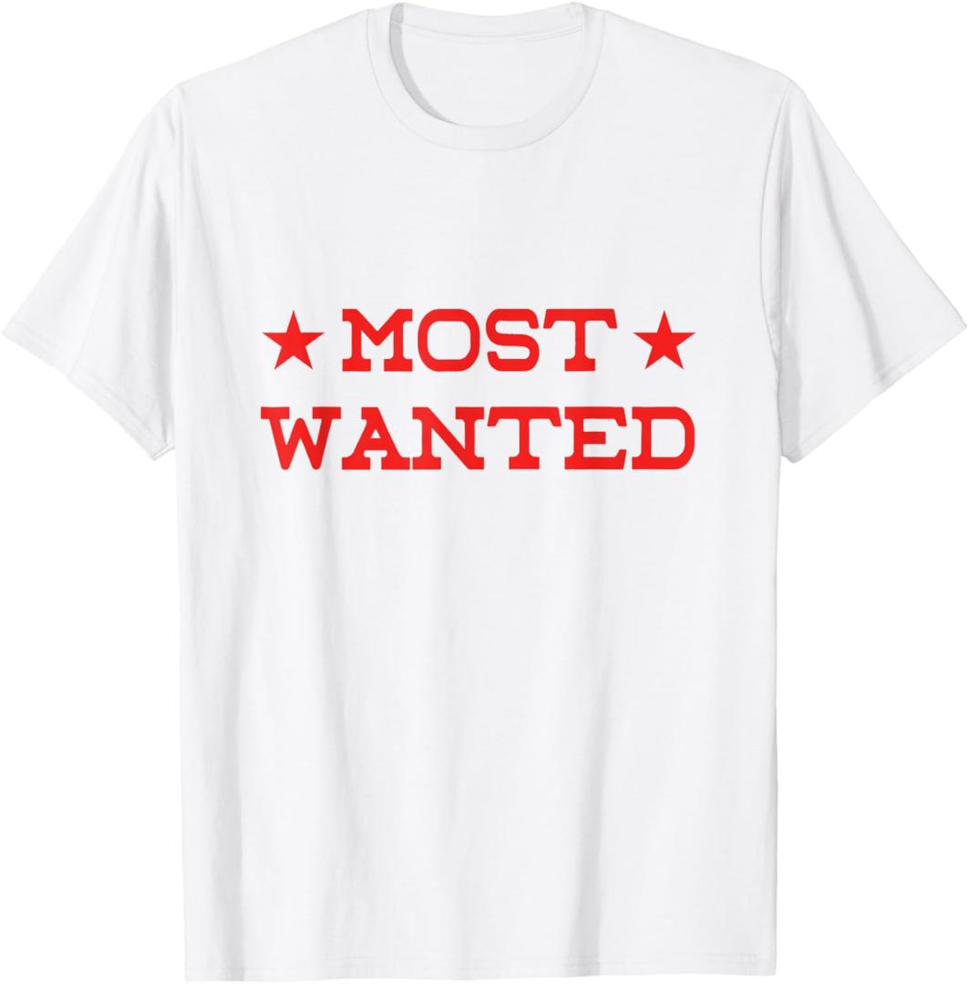 Most Wanted Cowboy Style Western Bachelor Bachelorette Women T-Shirt, L Ladies