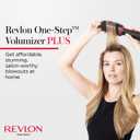 REVLON One Step Volumizer Plus Hair Dryer and Styler | More Volume, Less Damage, and More Styling Control for Easy and Fast Salon-Style Blowouts, Plus Travel-Friendly (Black)