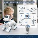 Robot Dog Toy for Kids 3-12: Remote Control Interactive Robot Puppy with Touch & Follow, Programmable Tricks, Dancing & Walking, Birthday Gift for Smart Boys & Girls