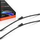 A-Premium 22"+22" APWB134 Windshield Wiper Blades Compatible with Chevrolet Silverado 1500 LD, Tahoe, Suburban & GMC Sierra 2500 3500 HD - TL2/TLP Connector, w/Wear Indicator & Towel (Pack of 2)
