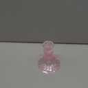 Glass Candlestick Holder,Striped Taper Candle Holders,Set of 6 Candle Stand for Table Centerpieces, Home Decor,Weddings,Festival and Parties (Pink Dimond)