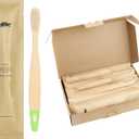 Sea Turtle Plant-Based Bristles, Soft Bamboo Toothbrushes, Individually Sealed for Kids (10 Pack)