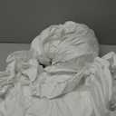 TEXAS LINEN CO. Premium Egyptian Cotton Twin Size Fitted Sheet Only - 22" Extra Deep Pocket Twin Fitted Sheet (White), Easy Snug Fit, Soft Cooling Sateen, Luxury Bottom Sheets for Dorm Room