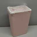 Baffect Small Trash Can with Lid Waste Basket Bathroom Garbage Can Dorm Room Essentials for Bedroom, Office, College-2.1 Gallon (Pink)