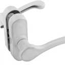 National Hardware N262-196 V1320 Lever Latch in White,1-3/4"