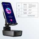 Gifts for Men Women,Birthday Gifts,Cell Phone Stand with Wireless Bluetooth Speaker, Punchy Bass & HD Stereo Sound Speaker for Home & Outdoors Compatible with iPhone/ipad/Samsung-Black