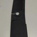 24 Inch Longer Faucet Mat for Kitchen Sink, 5 Slope Fast Self-draining, Kitchen Sink Splash Guard Silicone Sink Faucet Mat Splash Guard Kitchen Sink Area Tidy Splash Faucet Guard Draining Mat (Black)