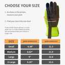 ZLUXURQ Gardening Gloves for Women and Men, Work Gloves for Yard Work (Large-9'', Fluorescent Green(touchscreen))