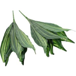 GALPADA 2pcs Elegant Fake Snake Plant Wall Decor Decorative Artificial Plants for Home Office