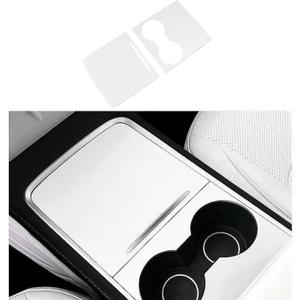 frani Center Console Wrap (White Edition) Designed for Tesla Model 3/Y 2021-2025,Tesla Center Console cover for Model 3/Y(Not for Model 3 Highland 2024-2025)