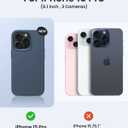 for iPhone 15 Pro Case Liquid Silicone Slim Shockproof Protective Cover 6.1 Inch Anti-Scratch Drop Protection,Deep Navy