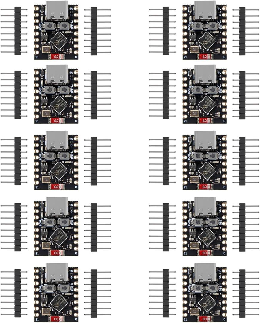 ESP32 ESP32-C3 Development Board ESP32 C3 Mini WiFi Bluetooth 160MHz Running Frequency 2.4GHz Wi-Fi & Bluetooth 5.0 ESP32 C3 Super mini for Arduino (10pcs)