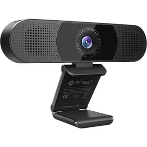 EMEET C980 PRO 3-in-1 1080P Webcam with Microphone and Speaker, 60-98 Wide Angle Webcam w/ 4 Noise Cancel Mics, 2 Speakers, Auto Low Light Correction W/Cover, USB Camera for Online Conference/Class