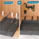 REALINN 2 Pack Expandable Under Sink Organizers and Storage, 2 Tier Under Cabinet Organizer, Heights Adjustable Pull Out Rack for Kitchen Bathroom Laundry, Black