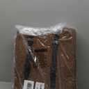 HOMBYS Extra Large Recliner Leg Pillow, Sherpa Foam Foot Rest for Sleeping Rest, Wave Shape Recliner Cushion, Multipurpose Footrest Extender, Back & Lumbar Pillow for Bed Sofa,(Coffee)