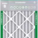 Filterbuy 16x25x4 Air Filter MERV 8 (MPR 700) Dust Defense Replacement (1-Pack), Electrostatic Pleated HVAC AC Furnace Filters, Made in USA (Actual Size: 15.50 x 24.50 x 3.63)