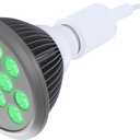 hooga Green Light Therapy Bulb Power Cord Included. 525 nm Wavelength. 12 LEDs. High Irradiance, Can Improve Skin Pigmentation and Fine Lines, and Anti Aging. Migraine and Pain Relief.