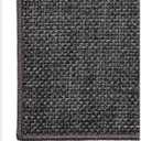 Color&Geometry Large Thin Front Door Mat Indoor Entrance Non Slip Rubber Backed, 48"x72" Indoor Door Mats for Entryway, Dirt Trapper Double Doormat, Washable Front Door Rugs, Charcoal Grey