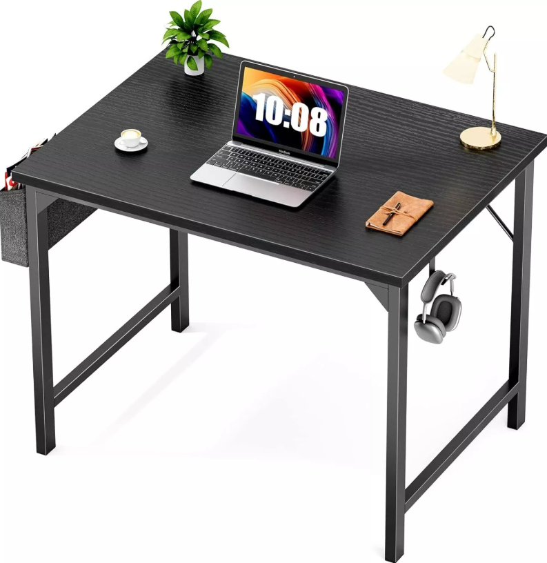 40" Home Office Computer Desk Writing Work Study Table with Storage Bag