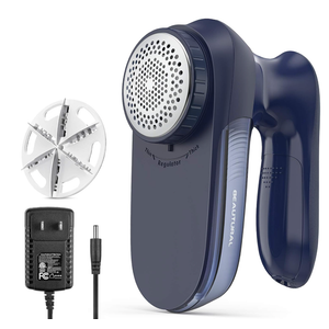 BEAUTURAL Sweater Fabric Shaver HomeEdition, Powerful & Efficient Lint Remover for Clothes and Furniture, AC Adapter or Battery Powered Pill Fuzz Remover, Special for Your Family Ultramarine