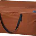 NettyPro Outdoor Patio Cushion Storage Bags Water-Resistant Extra Large 9 Ft Christmas Tree Cushion Bags for Storage, 65 x 20 x 28 Inch, Brown, 1 Pack-65L x 20W x 28H