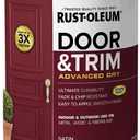 Rust-Oleum 369385 Advanced Dry Door & Trim Paint, Quart, Satin Cranberry