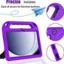 BMOUO Kids Case for Samsung Galaxy Tab A9 Plus 11 inch 2023 (SM-X210/X216/X218) - with Built-in Screen Protector, Shockproof Covertible Handle Stand Samsung Galaxy Tab A9 Plus Case for Kids, Purple