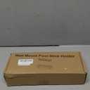 Pool Cue Rack Stick Holder - Wall Mount Billiards Pool Cue Rack Oak Solid Hardwood Pool Cue Set Holder for 6 Cues Sticks Storage Pool Table Accessories Equipment Organizer (Black)