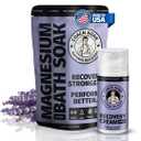 Coach Soak Recovery Bath Soak and Magnesium Lotion with MSM Lavender Bundle (1 Ounce (Pack of 2))