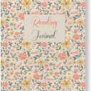2 x Luxury Floral Reading Journal for Book Lovers - 60 Review Pages, Lay-Flat Binding,100 GSM Paper, Reading Tracker, Size A5 (5.8 x 8.3 inches), 145 Pages