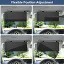 NAZZO Sun Visor Extender for Car, Sun Blocker with PC Sunshade Lens, Magnetic Mounting Adjustable Position, Protect from Glare, UV Rays, Snow Blindness for Safe Driving, Universal for Car, SUV (Black)