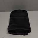 RYB HOME Short Bedroom Blackout Curtains - Small Window Treatment Set Energy Saving Thermal Insulated Drapes for Living Room/Nursery/Kitchen, 42-inch Wide x 45-inch Long, Black, 1 Panels