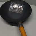 YOSUKATA 13.5" Carbon Steel Wok Pan  Pre-Seasoned Flat Bottom Pow Wok for Stir Fry, BBQ, Grill & Camping  Traditional Japanese Chinese Cookware  Compatible with Induction, Electric, Gas, Open Fire (34cm)