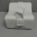 Sports Medica Doctor Developed Knee Pillow for Side Sleepers - Washable Cover Memory Foam Leg Pillow for Side Sleeping, Lower Back & Sciatica Pain Relief - Spine Alignment - Between Knee Hip Cushion (White)