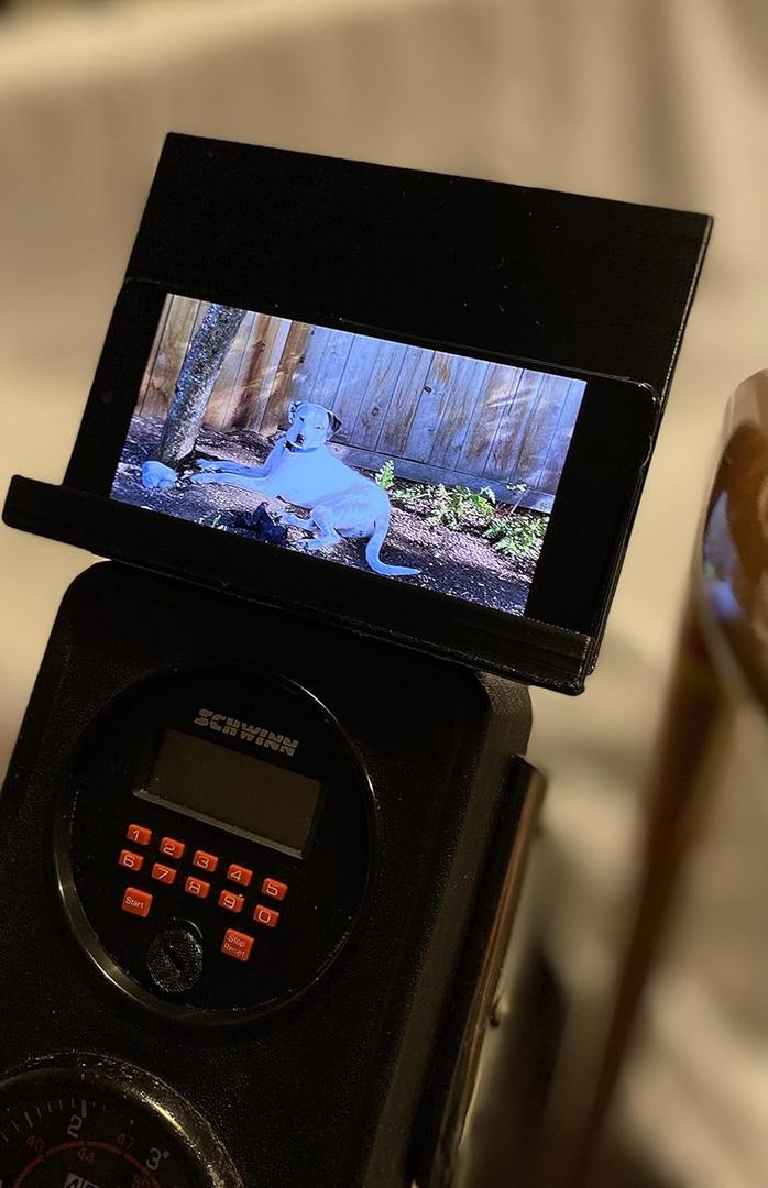 Phone Holder Compatible with Classic Schwinn Airdyne, Holds Small Tablets Too 2nd Edition