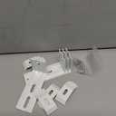 4PCS White Metal Vertical Blind Stand External Mounting Bracket Clamp Suitable for Top Width 1-1/2 Inch Rail