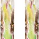 Easter Bunny Eggs Cherry Blossoms Refrigerator Door Handle Covers Washable Kitchen Appliance Fridge Door Handle Cover Protector Decor Sleeves for Fridge Dishwasher Oven Microwave -2PCS