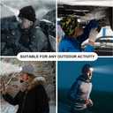 LED Lighted Beanie, Unisex Warm Knitted Hat, Rechargeable Headlamp Cap for Outdoors, Tech Gift for Men Dad Father Him Deep Teal