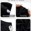Tankini Swimsuits with Shorts - Two Piece Tummy Control Bathing Suits High Neck Swimwear with Two Side Pockets (Black)