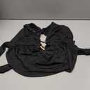 Women's Cute Summer Y2K Halter Top Sexy V Neck Tie Open Back Sleeveless Backless Going Out Tops for Women Club Party, Black, S