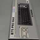 YUNZII B75 PRO MAX QMK/VIA Wireless Mechanical Keyboard,75% Layout with Screen and Knob,Custom Hot Swap Gasket,Creamy Pre-lubed Switches,Bluetooth/Type-C/2.4G for Win/Mac (Black,Cocoa Cream V2 Switch)