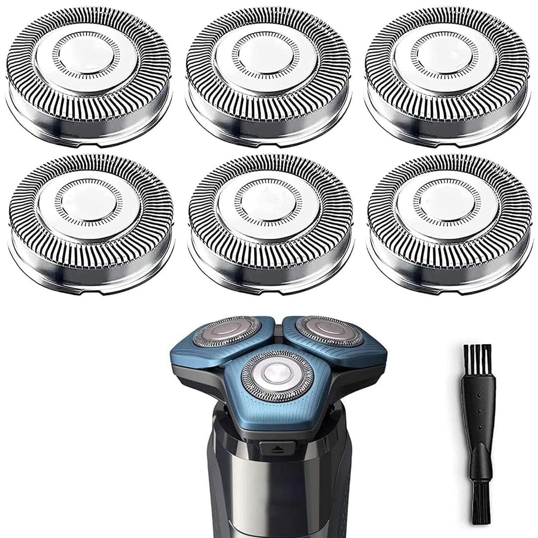 SH70/71 Replacement Heads Blades Compatible with Noreclo Series 7000 Shavers, Series 7000 Replacement Blades SH71/52 Heads Compatible with Electric Razors 7500 7530 S7370 S7371, 6-Pack